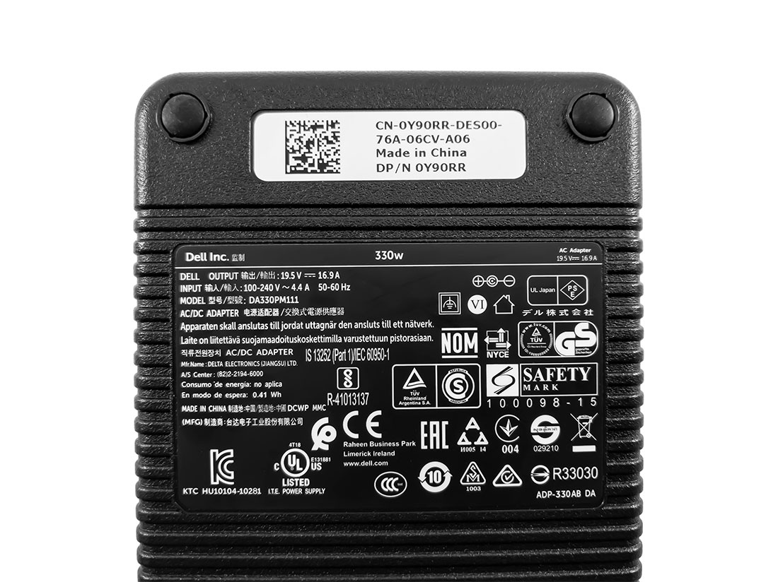 Dell 330W AC Adapter Charger with 7.4mm plug XM3C3 450-18980 5 Dell 330W AC Adapter Charger